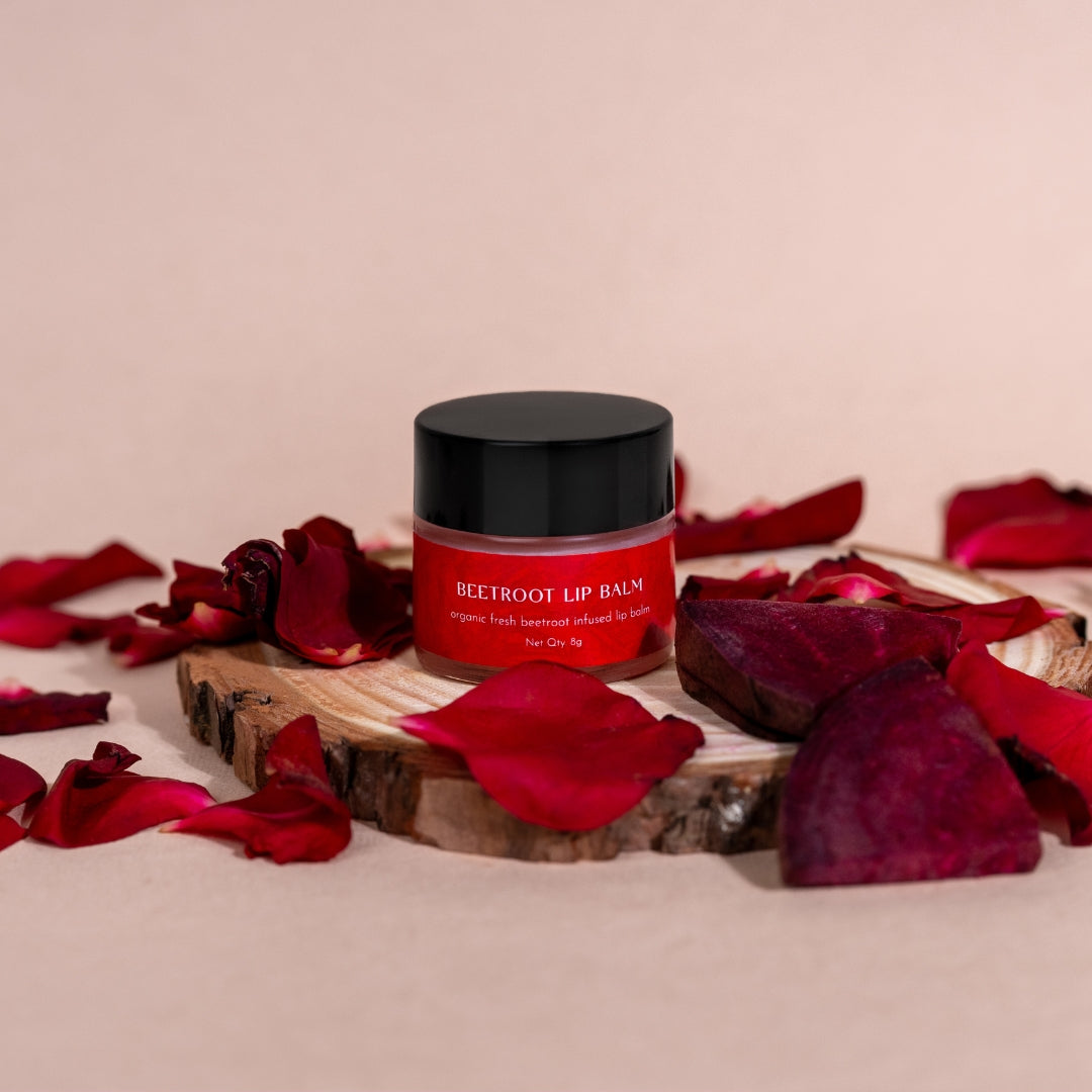 Kridha Beetroot Lip Balm – Natural Tint & Deep Hydration for Soft, Rosy Lips