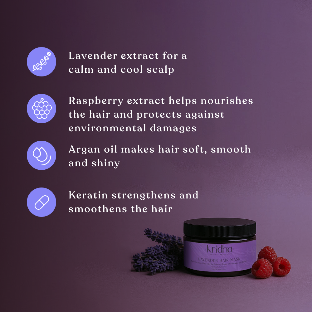 Best Lavender Hair Mask for Deep Nourishment & Hair Growth | Hydrating & Repairing Treatment