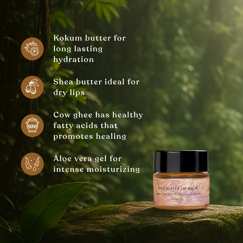 Kridha Shea Butter Lip Balm – Intense Moisture & Nourishment for Soft, Smooth Lips