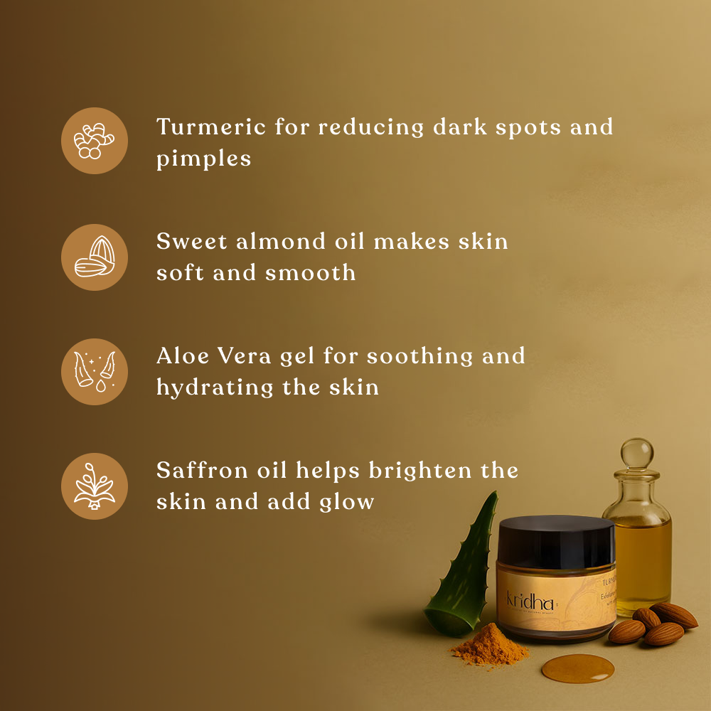 Kridha Turmeric Face Gel – Brightening & Healing Care for Clear, Glowing Skin