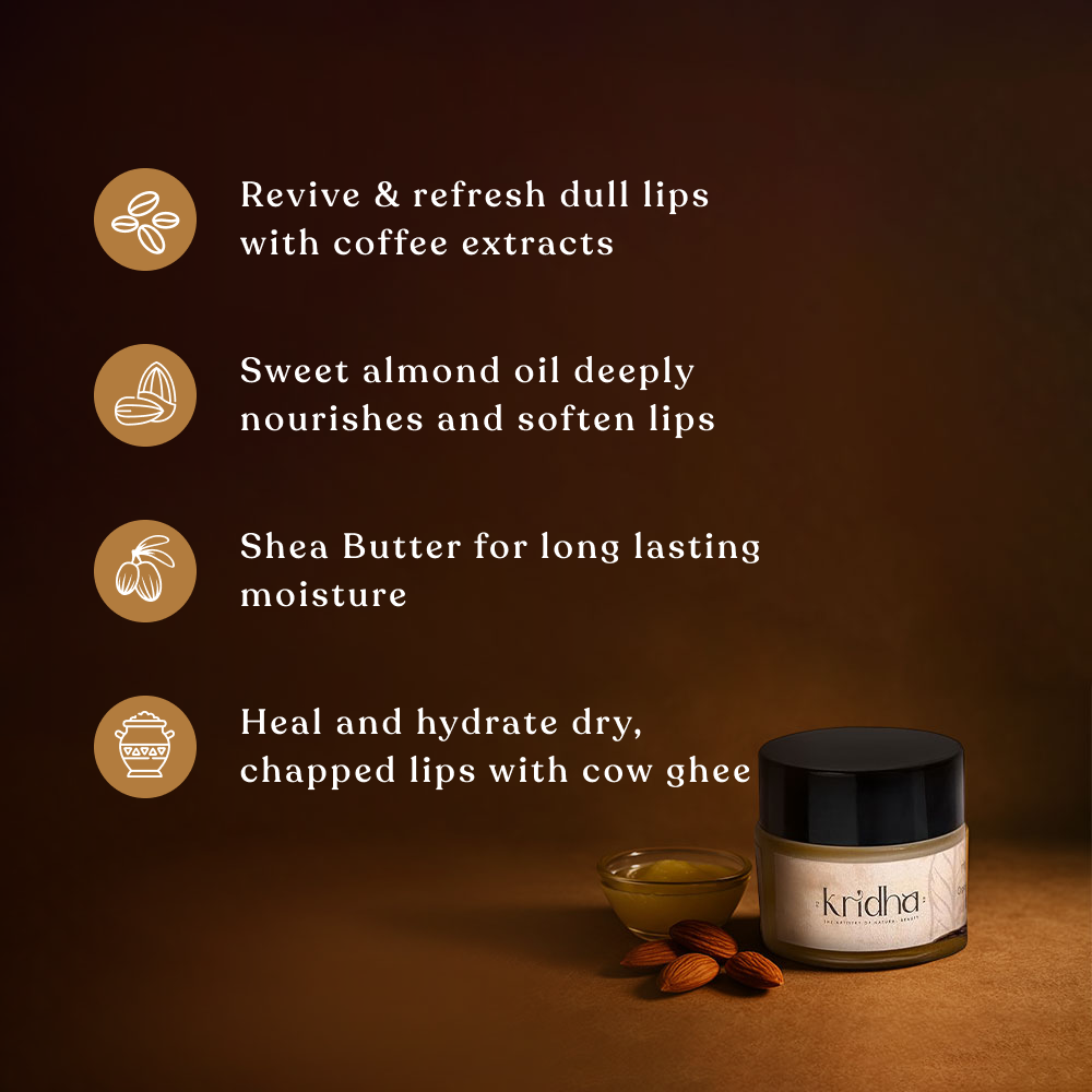 Kridha French Vanilla Lip Balm – Deep Moisture & Nourishment for Soft, Supple Lips