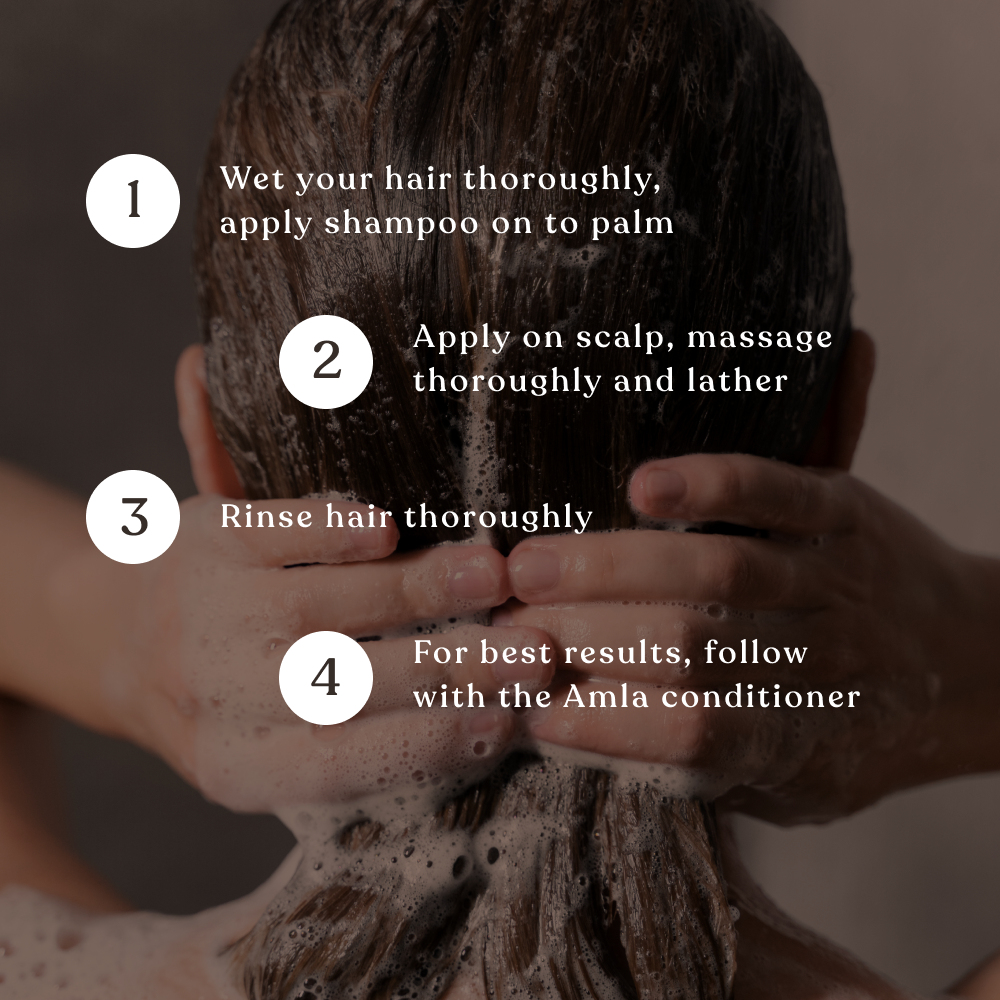 Kridha Amla Shampoo with Honey & Mulethi | Hair Fall Control & Frizz Care | Nourishing Shampoo for Dry, Damaged Hair | Unisex, Sulfate-Free, Daily Use Hair Cleanser.