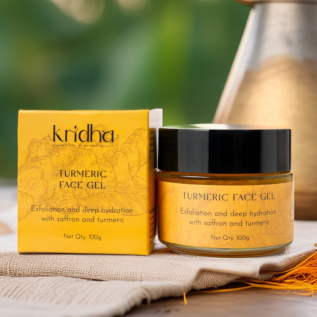 Kridha Turmeric Face Gel – Brightening & Healing Care for Clear, Glowing Skin
