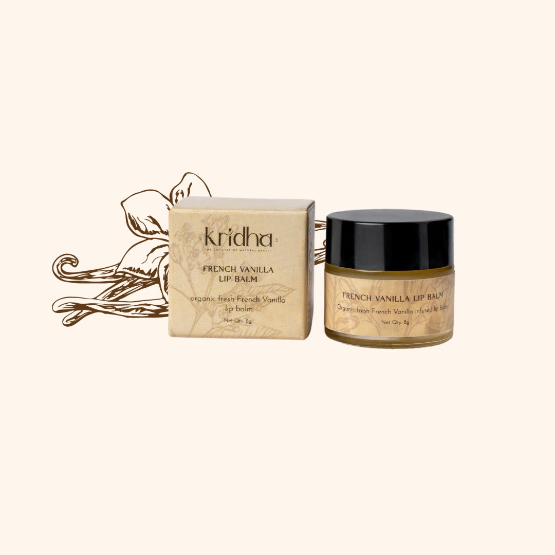 Kridha French Vanilla Lip Balm – Deep Moisture & Nourishment for Soft, Supple Lips