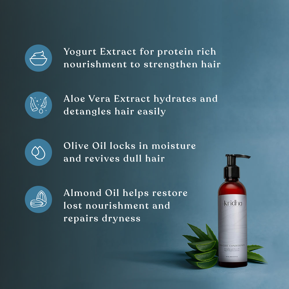 Kridha Yogurt Conditioner – Deep Nourishment & Repair for Soft, Silky Hair